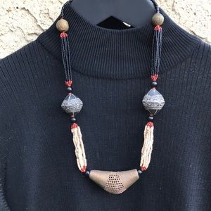 Tribal style necklace.